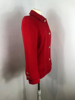 Gianni Versace 80s red wool jacket
