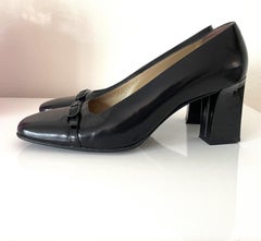 Gianni Versace 90s Rare Black Pumps Medusa Black