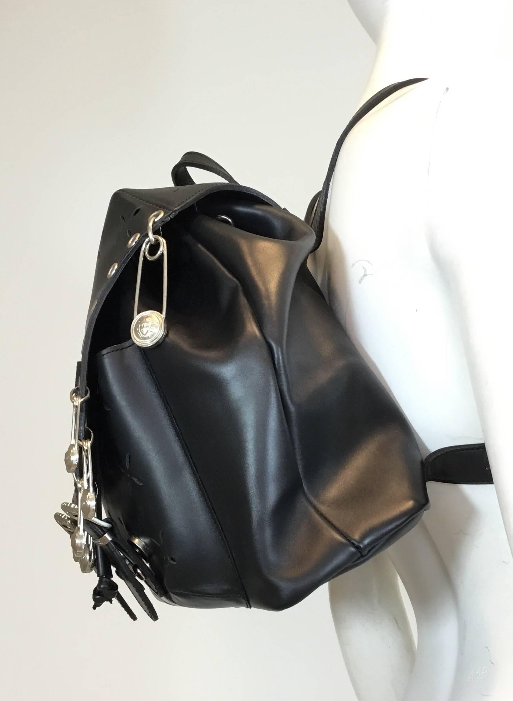 Gianni Versace 1994 Medusa Safety Pin Vintage Backpack Bag 1