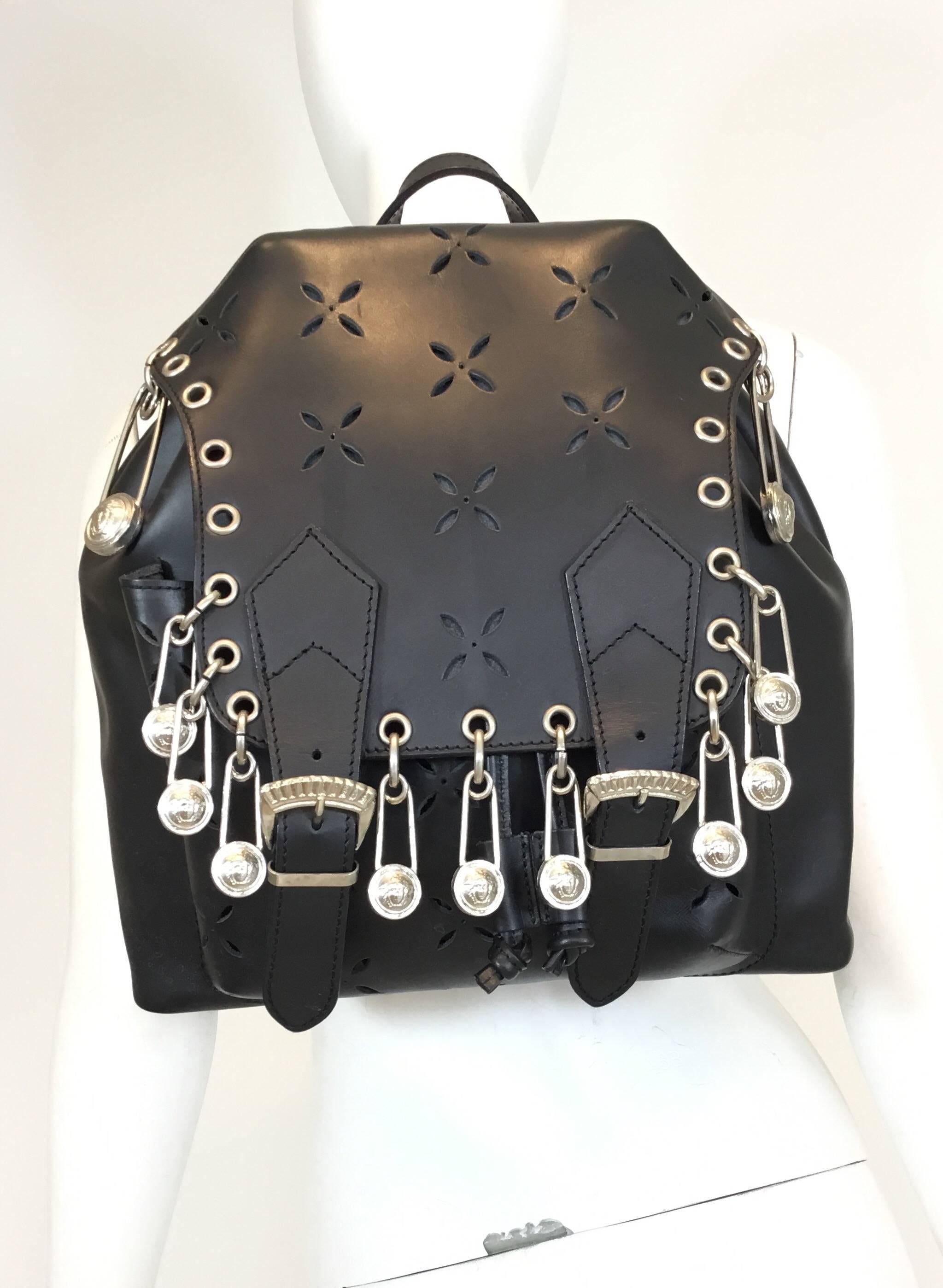 Gianni Versace 1994 Medusa Safety Pin Vintage Backpack Bag 1