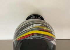 Grand vase en verre de Murano soufflé à la main signé Gianni Versace Archimede Seguso