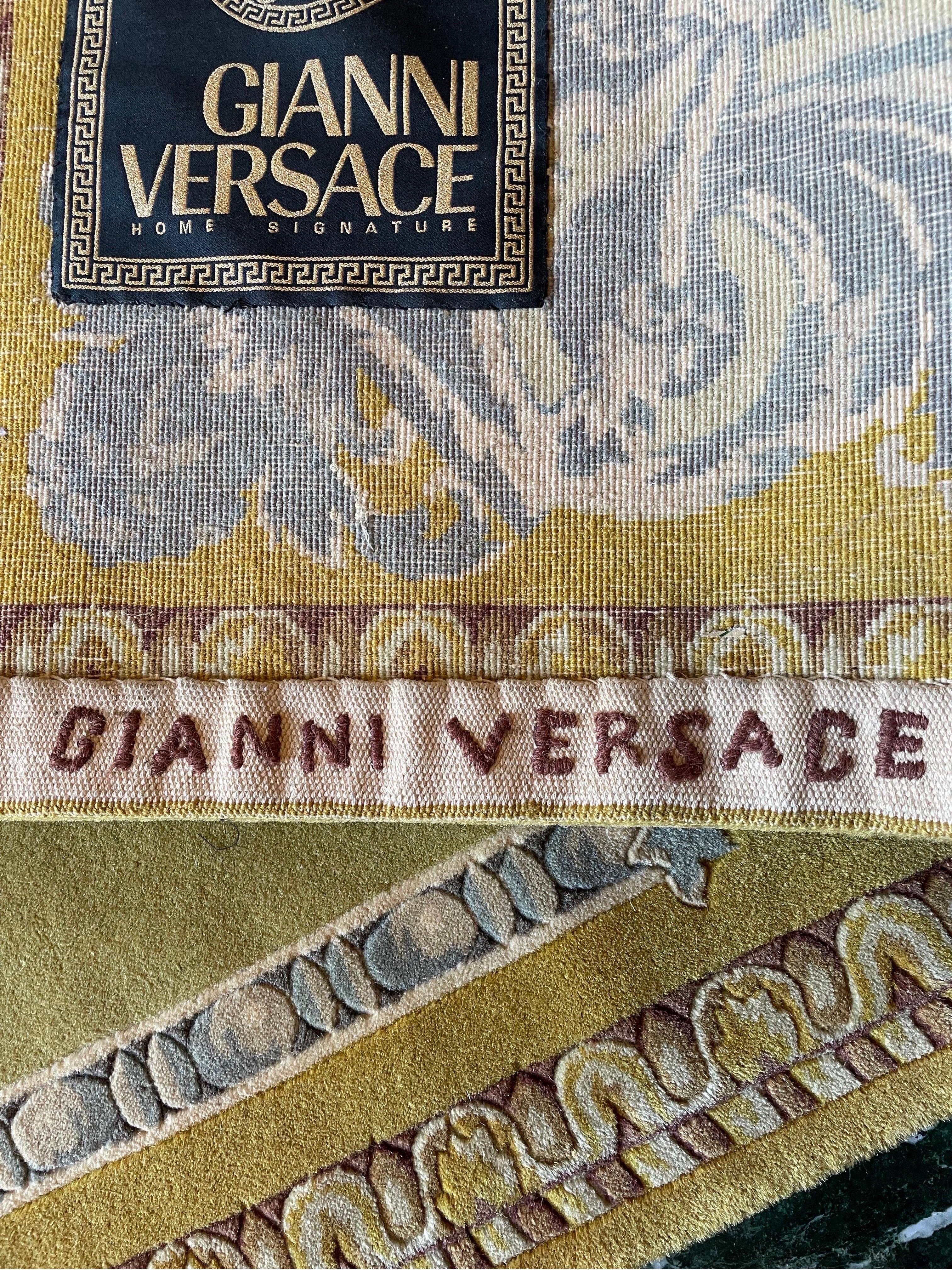 Hand-Knotted Gianni Versace Atelier Rug  For Sale