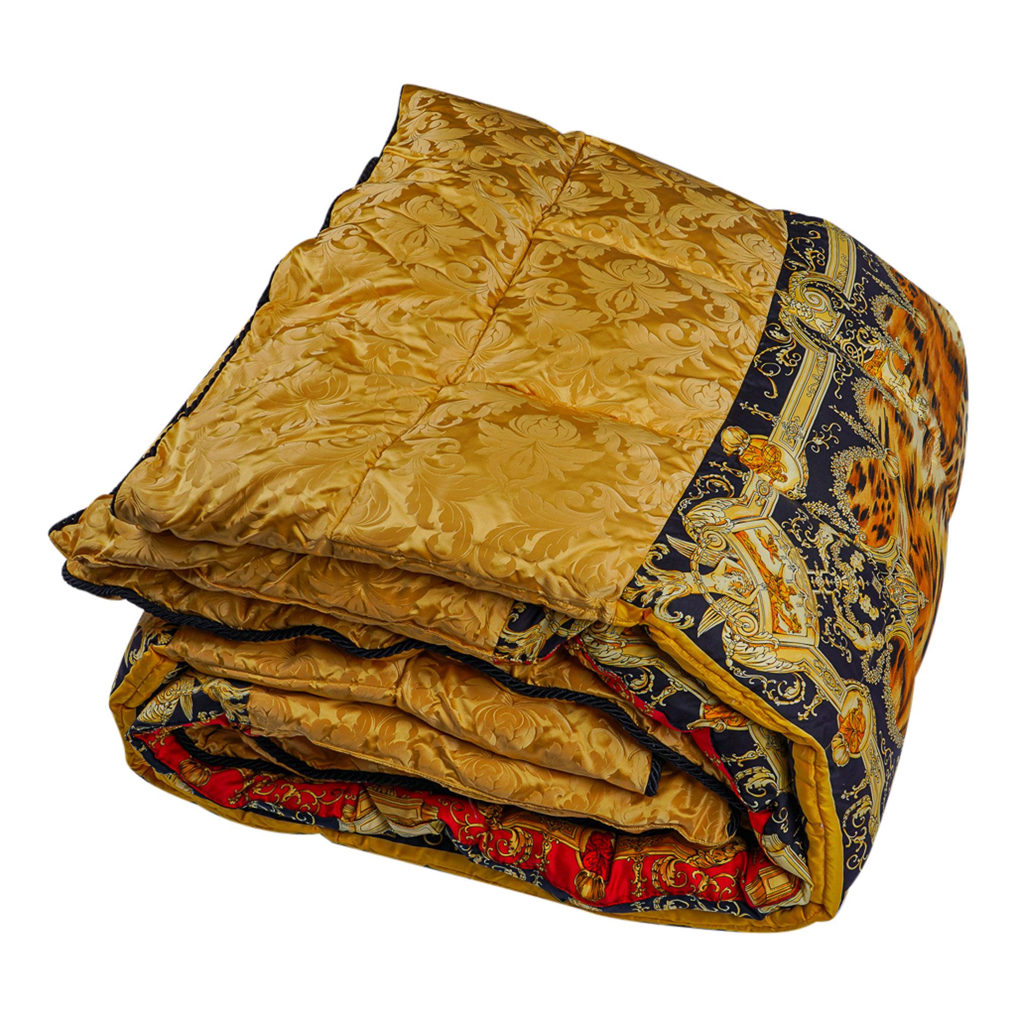 Gianni Versace Atelier Vintage Duvet Goose Down European King Reversible New 6