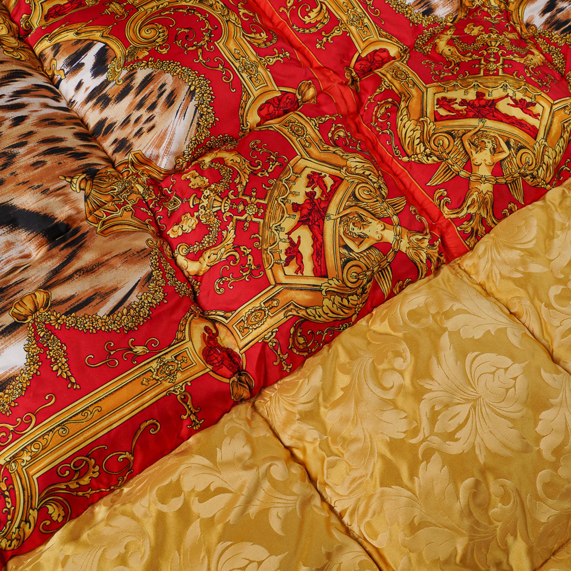 Gianni Versace Atelier Vintage Duvet Goose Down European King Reversible New 1