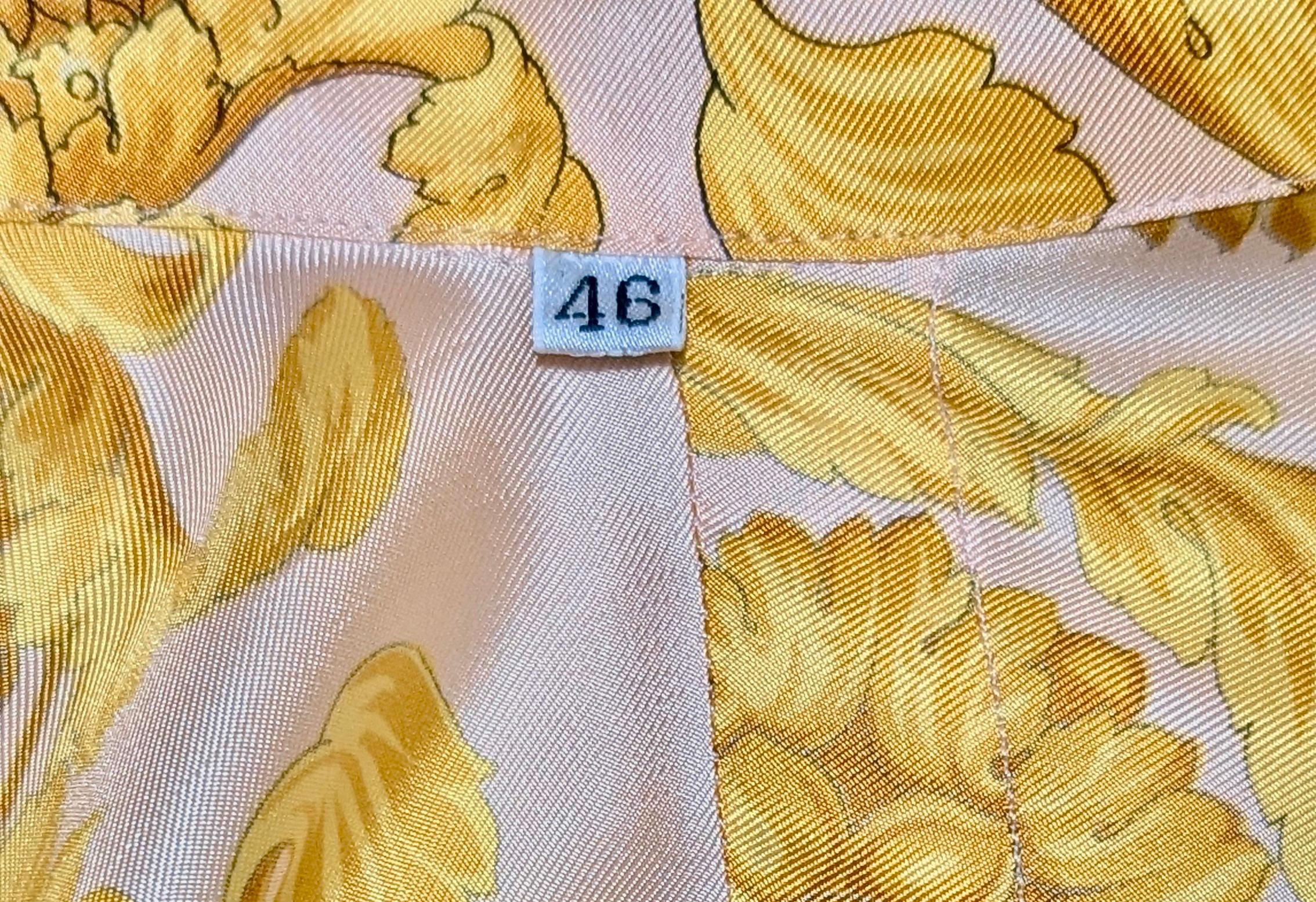 GIANNI VERSACE Barocco Seidenhemd  F/W 1991 im Angebot 7