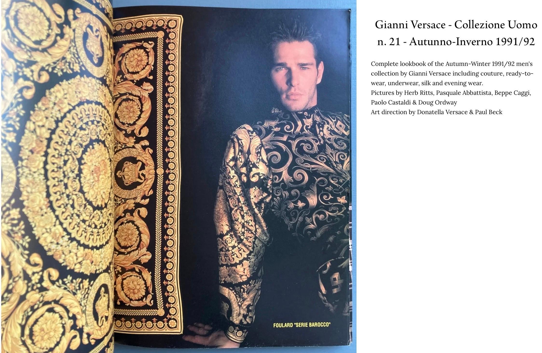 GIANNI VERSACE Barocco Seidenhemd  F/W 1991 im Angebot 10