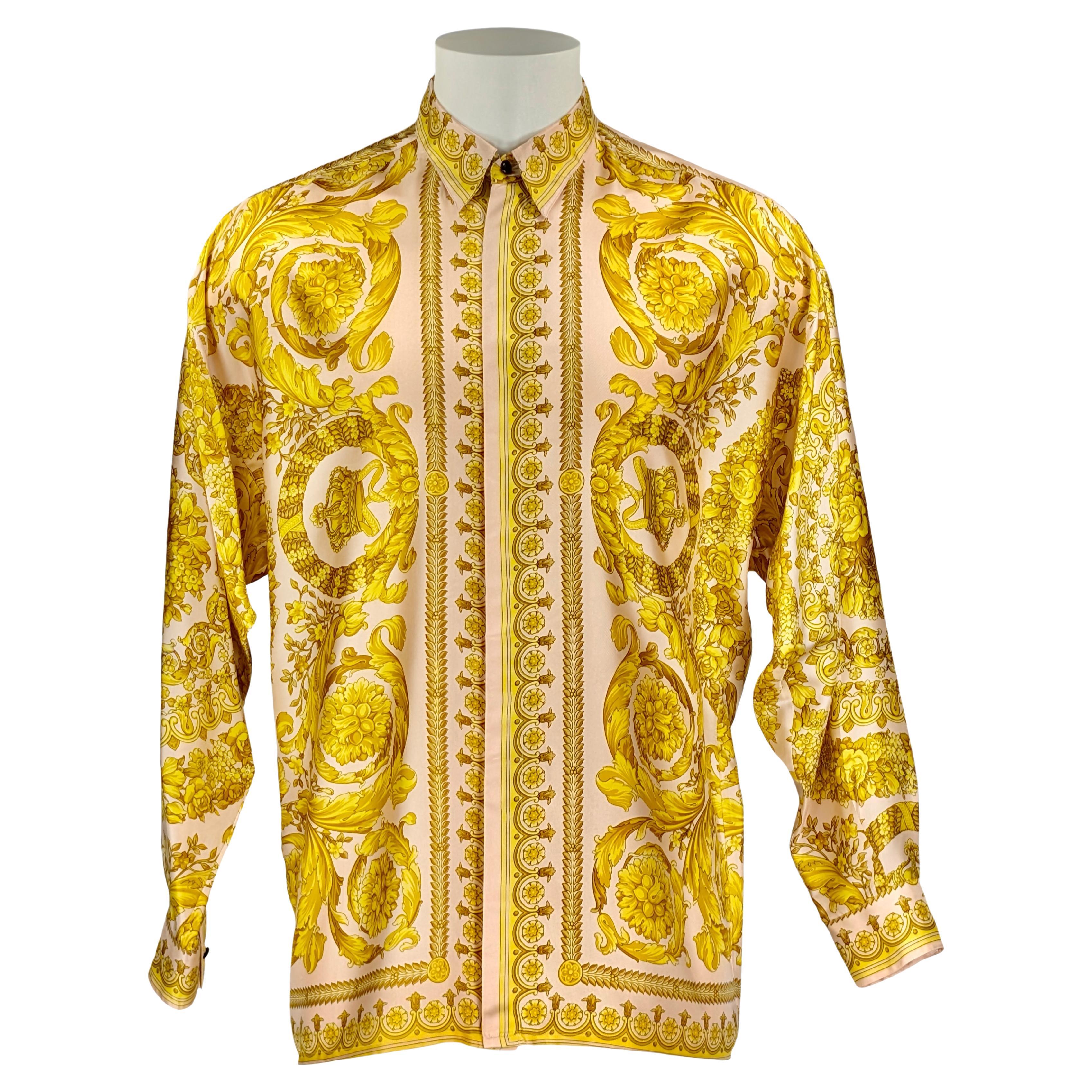 GIANNI VERSACE Barocco Seidenhemd  F/W 1991 im Angebot