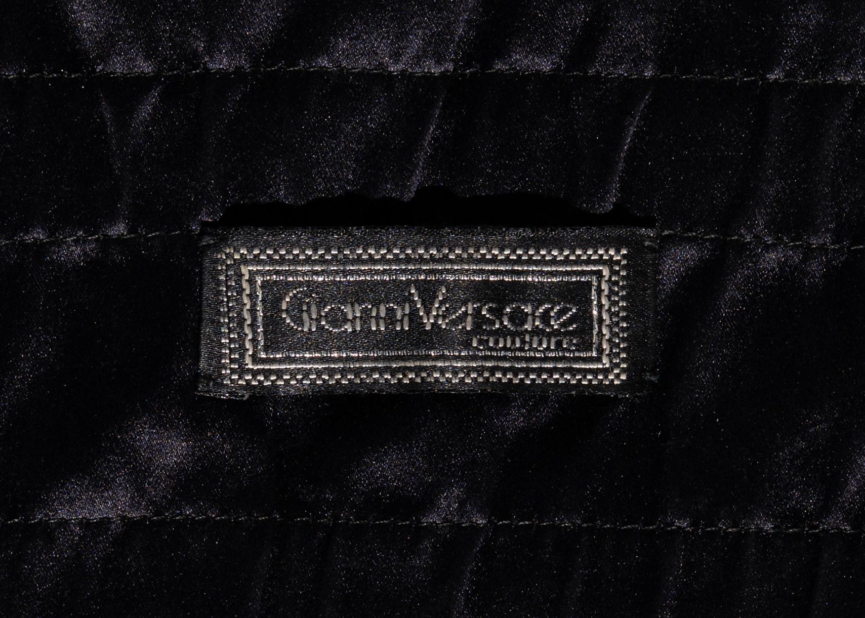 Gianni Versace beaded halterneck corset bra with crystal embellishment, fw 1989 For Sale 1
