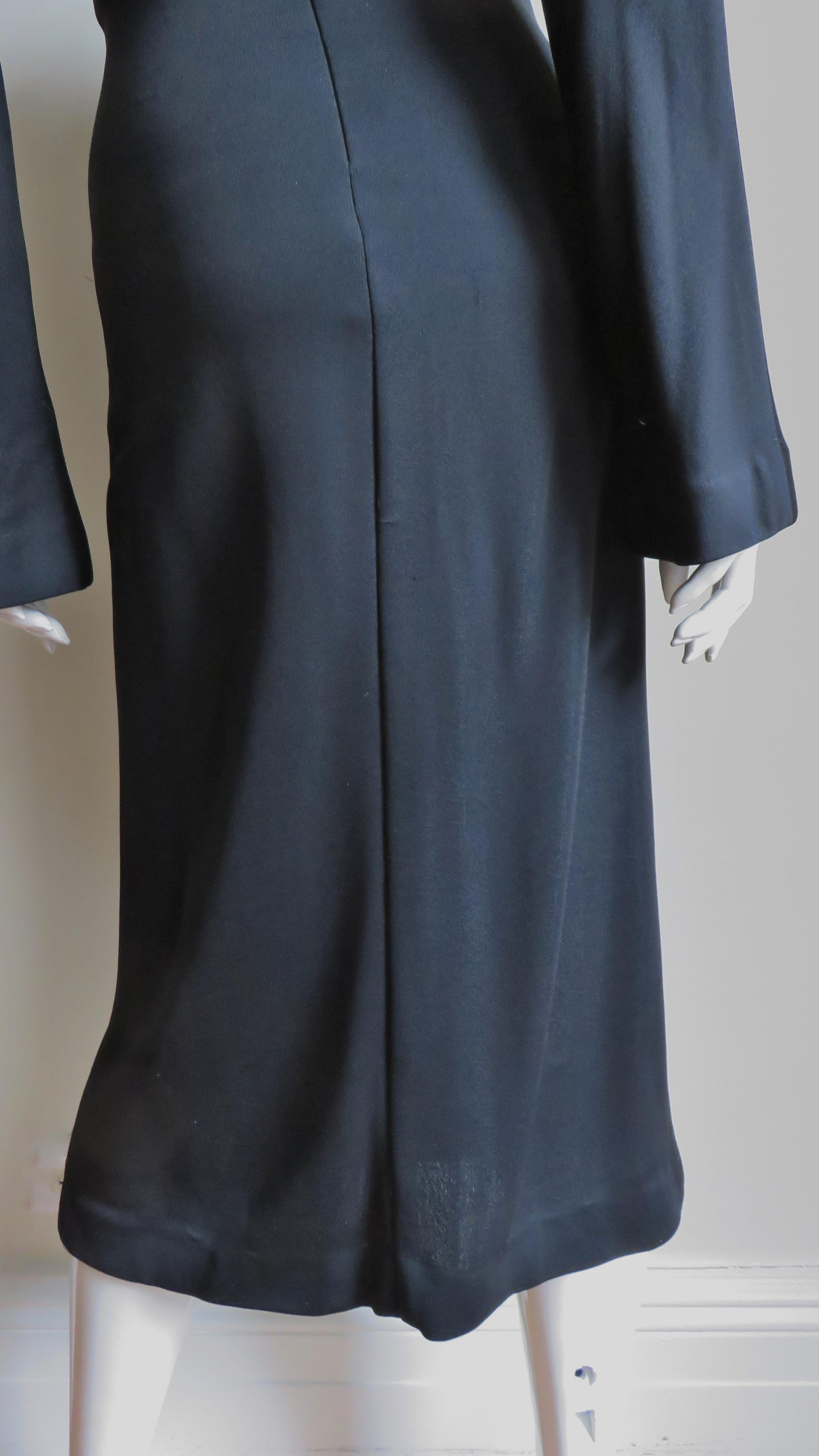 Gianni Versace Couture 1990s Bell Sleeve Dress For Sale 6