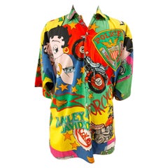 Gianni Versace Camisa estampada Betty Boop Harley