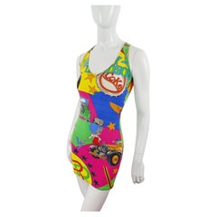 Gianni Versace  Betty Boop Pop Art Rolls Royce Cartoon Kourtney Kardashian Dress