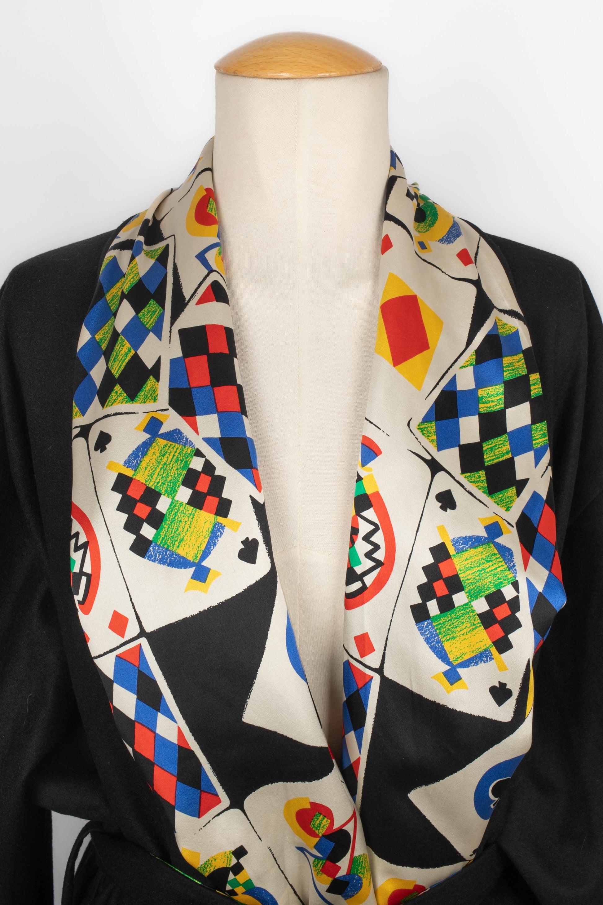 Gianni Versace Robe aus schwarzer Wollmischung Damen im Angebot