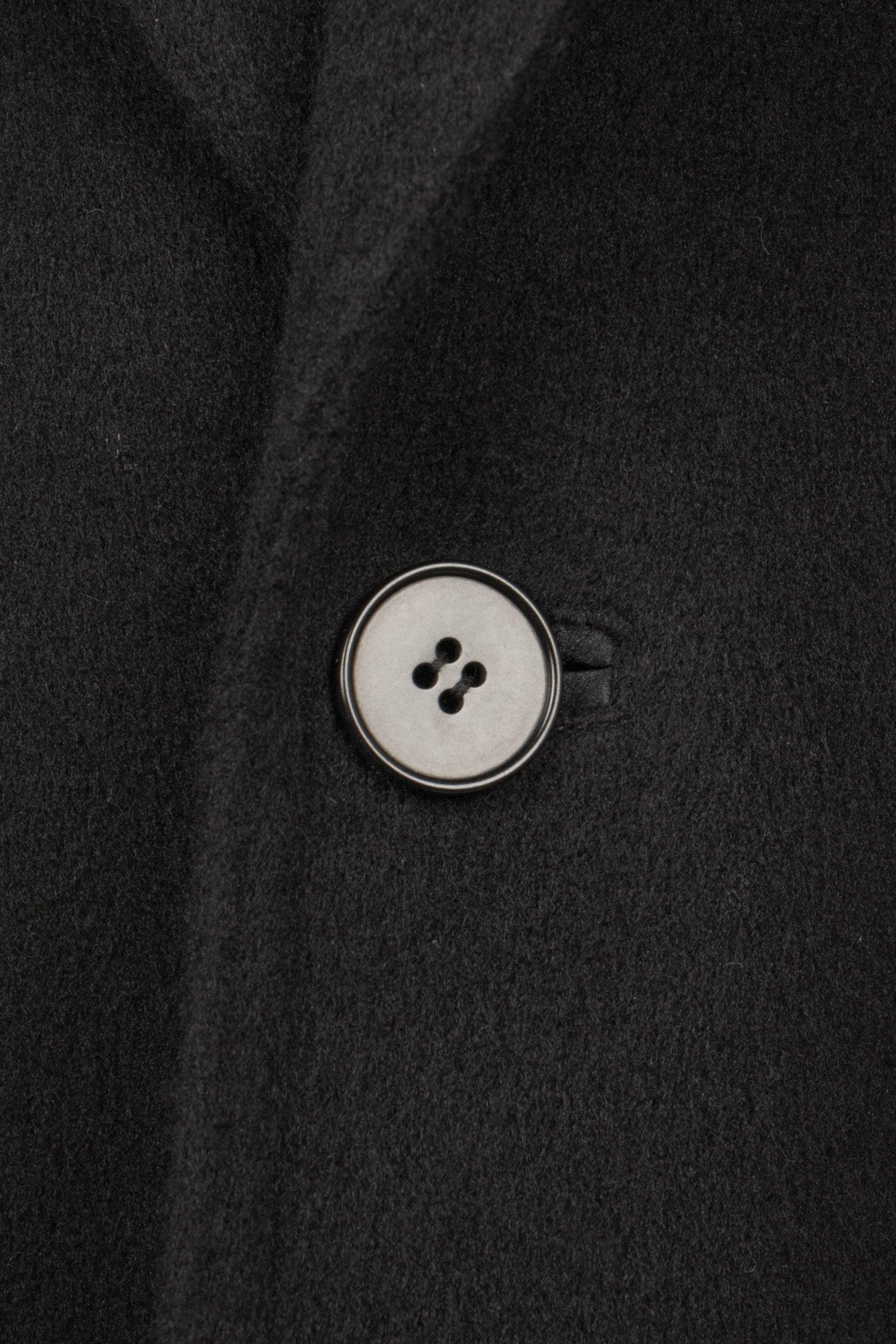 Gianni Versace Black Mid-length Men Coat For Sale 2