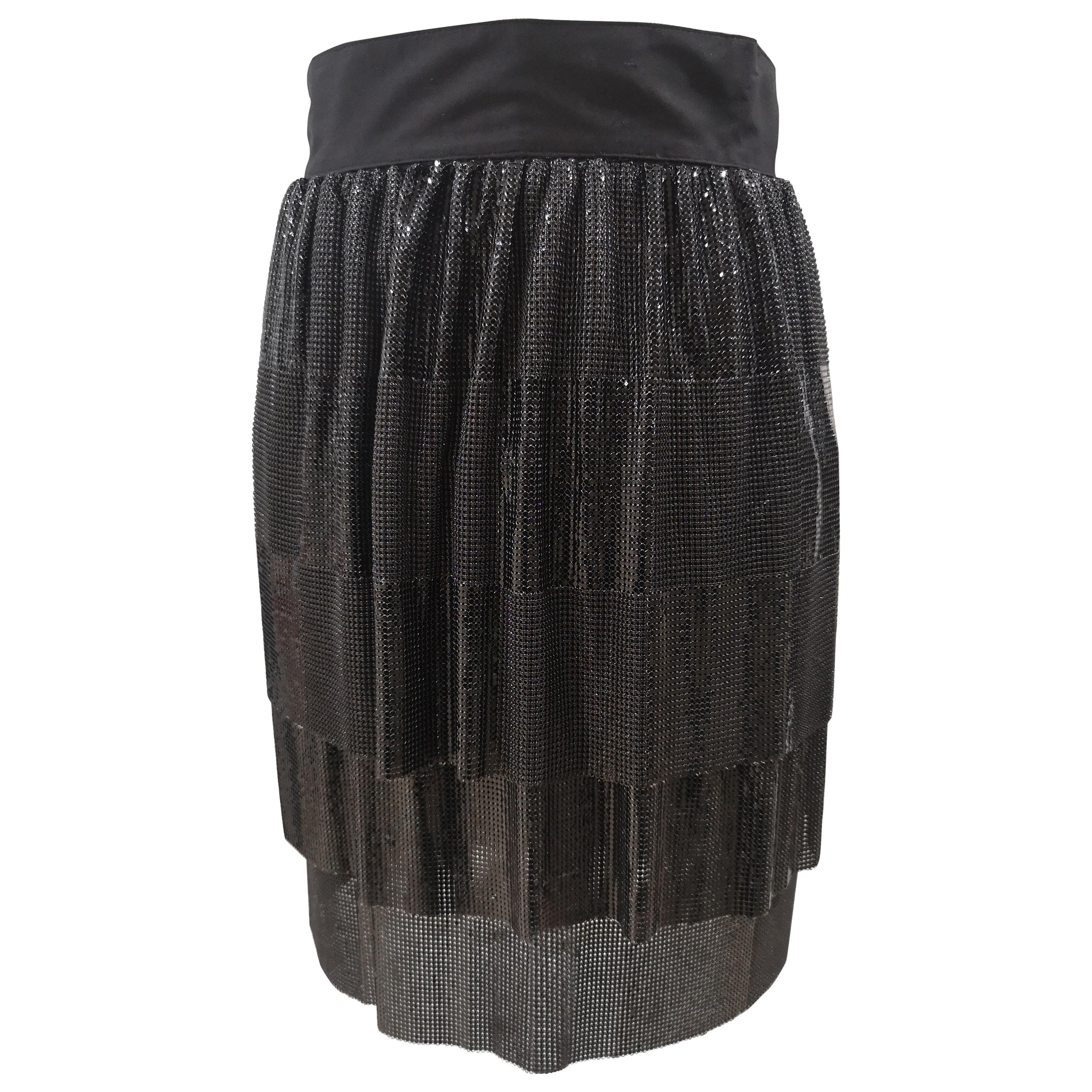 Gianni Versace black Skirt For Sale