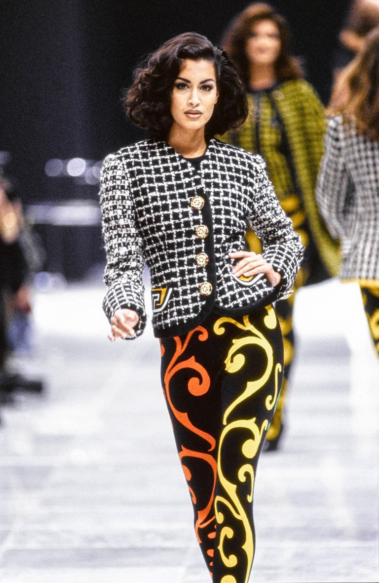 Gianni Versace black velvet jumpsuit, ca. 1991 at 1stDibs