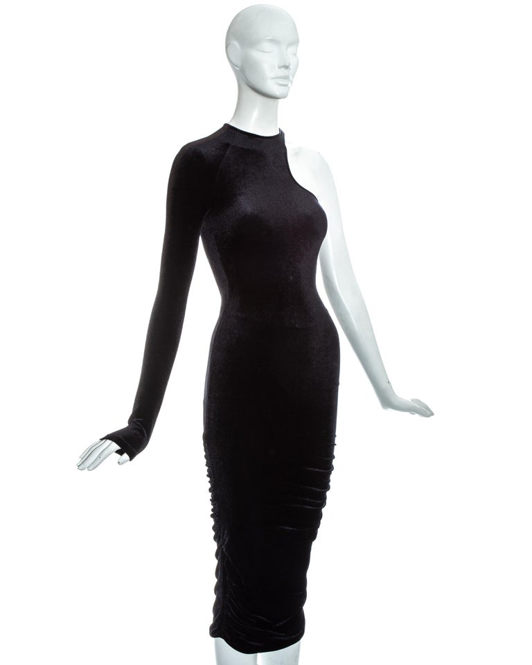 chinese dress ladies Marcella Women's Manhattan One Shoulder Midi Dress