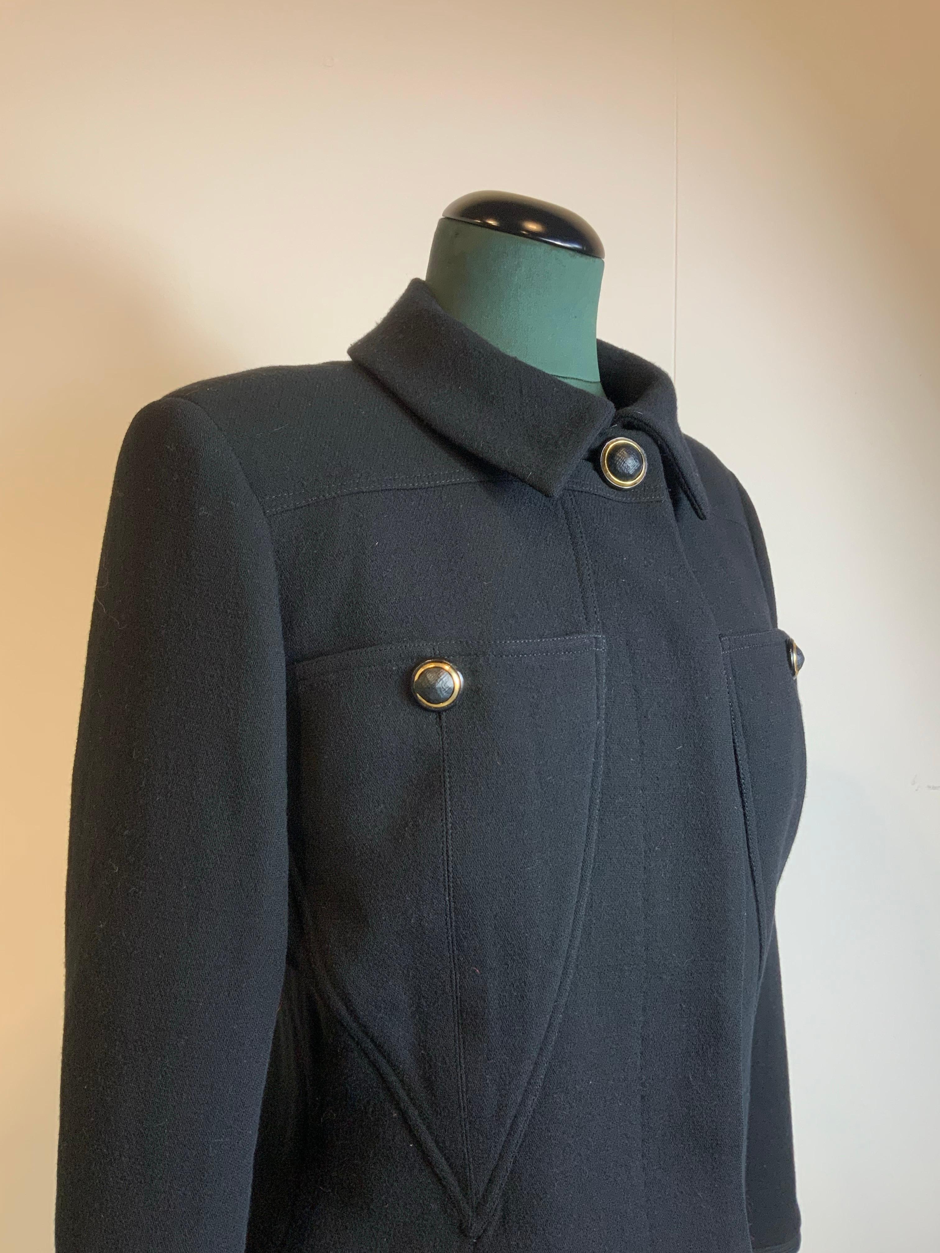 Gianni Versace black vintage Jacket (Schwarz) im Angebot