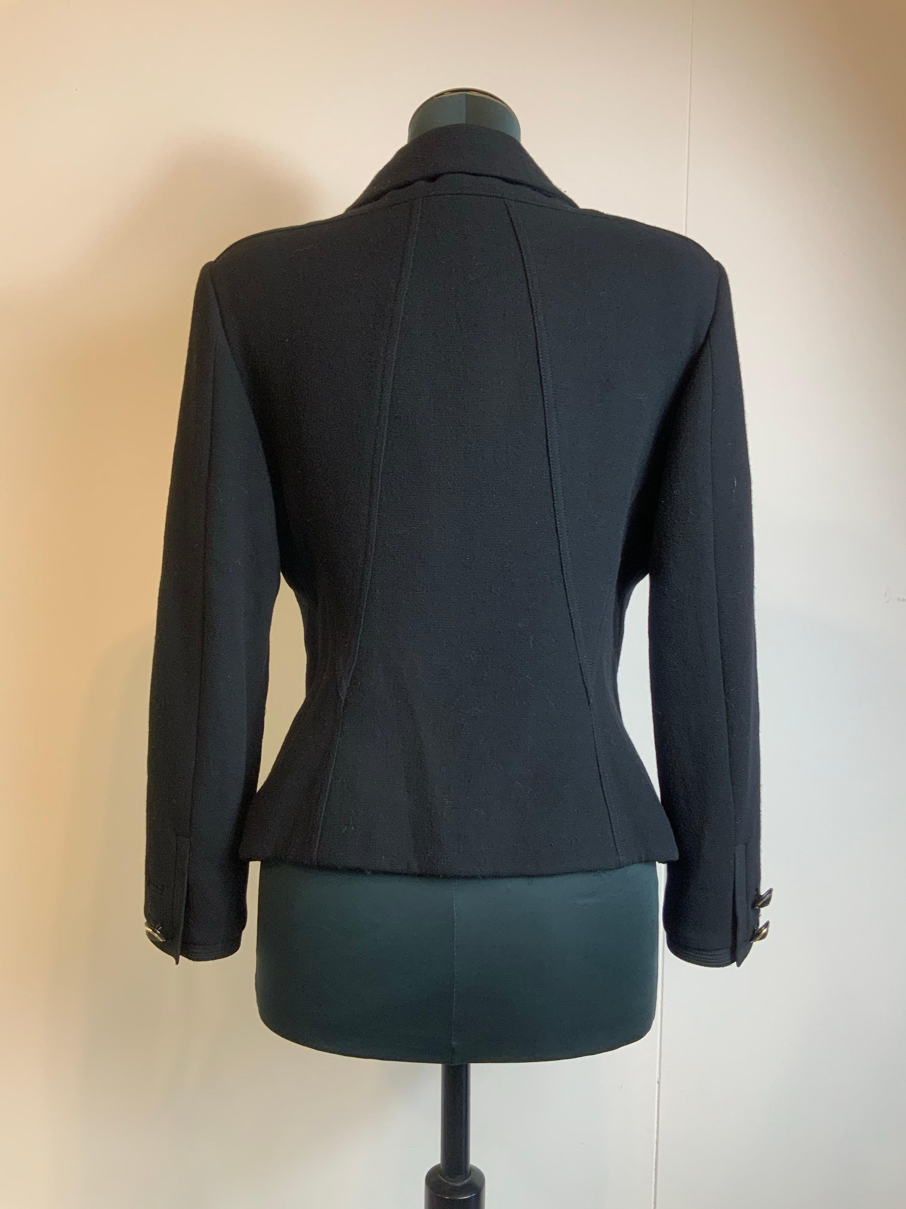 Gianni Versace black vintage Jacket im Zustand „Gut“ im Angebot in Carnate, IT