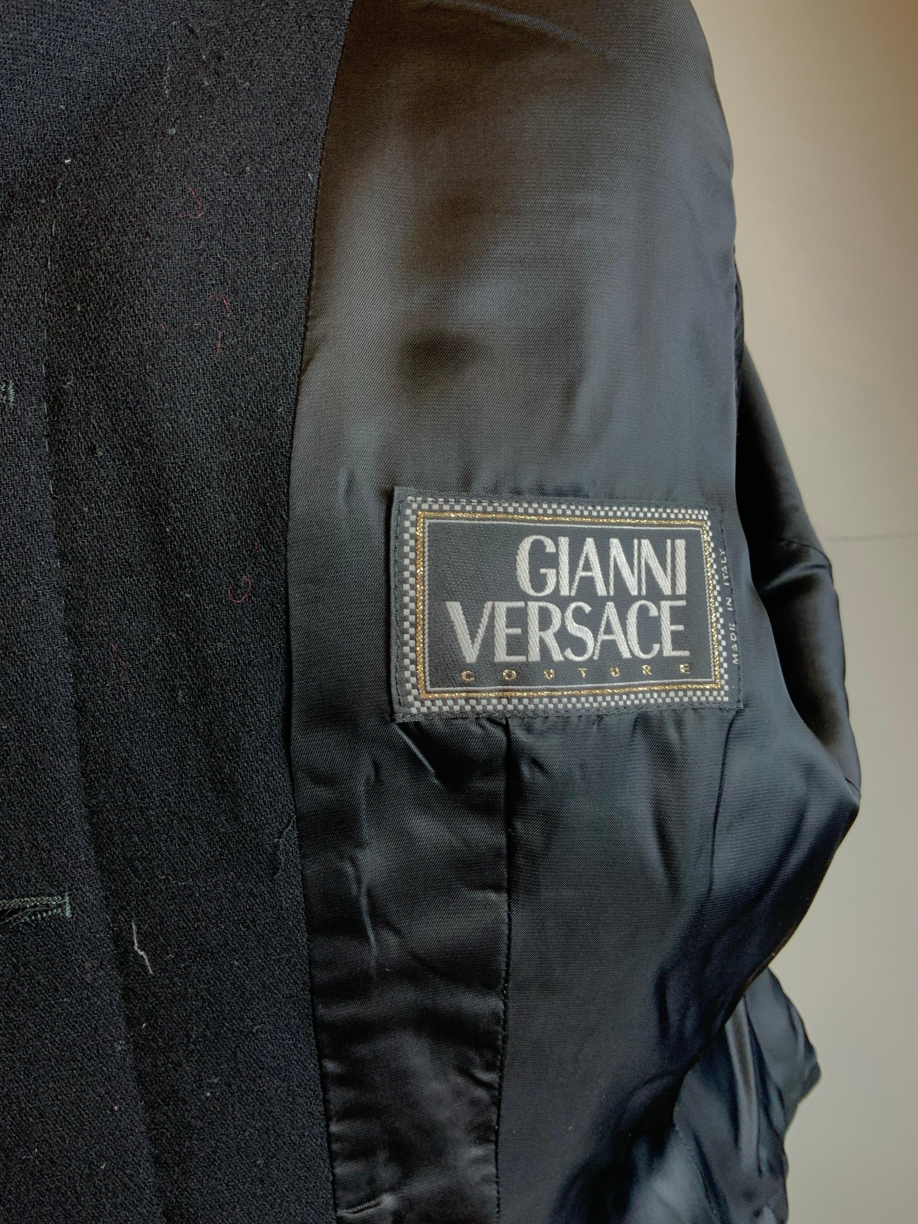 Gianni Versace black vintage Jacket im Angebot 1