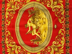 Gianni Versace Bold "House Of Versace" Silk Jacquard Scarf