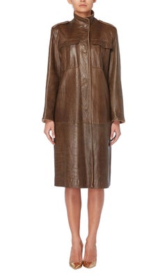 Gianni Versace, Brown coat, Autumn/Winter 1982