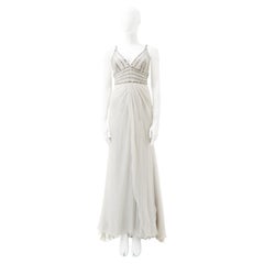 Gianni Versace by Donatella	F/W 2006 Embellished Grey Long Dress