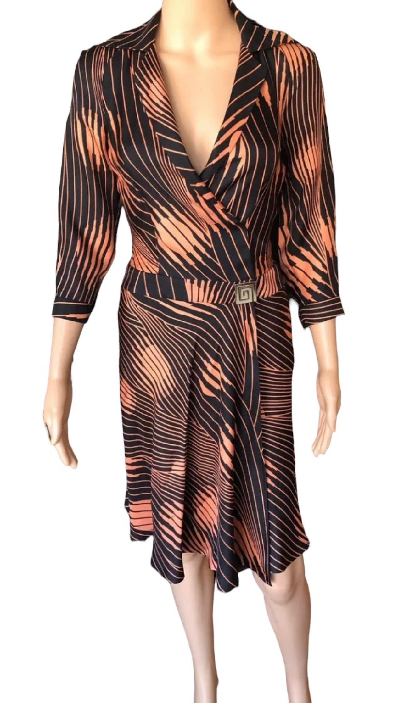 versace wrap dress