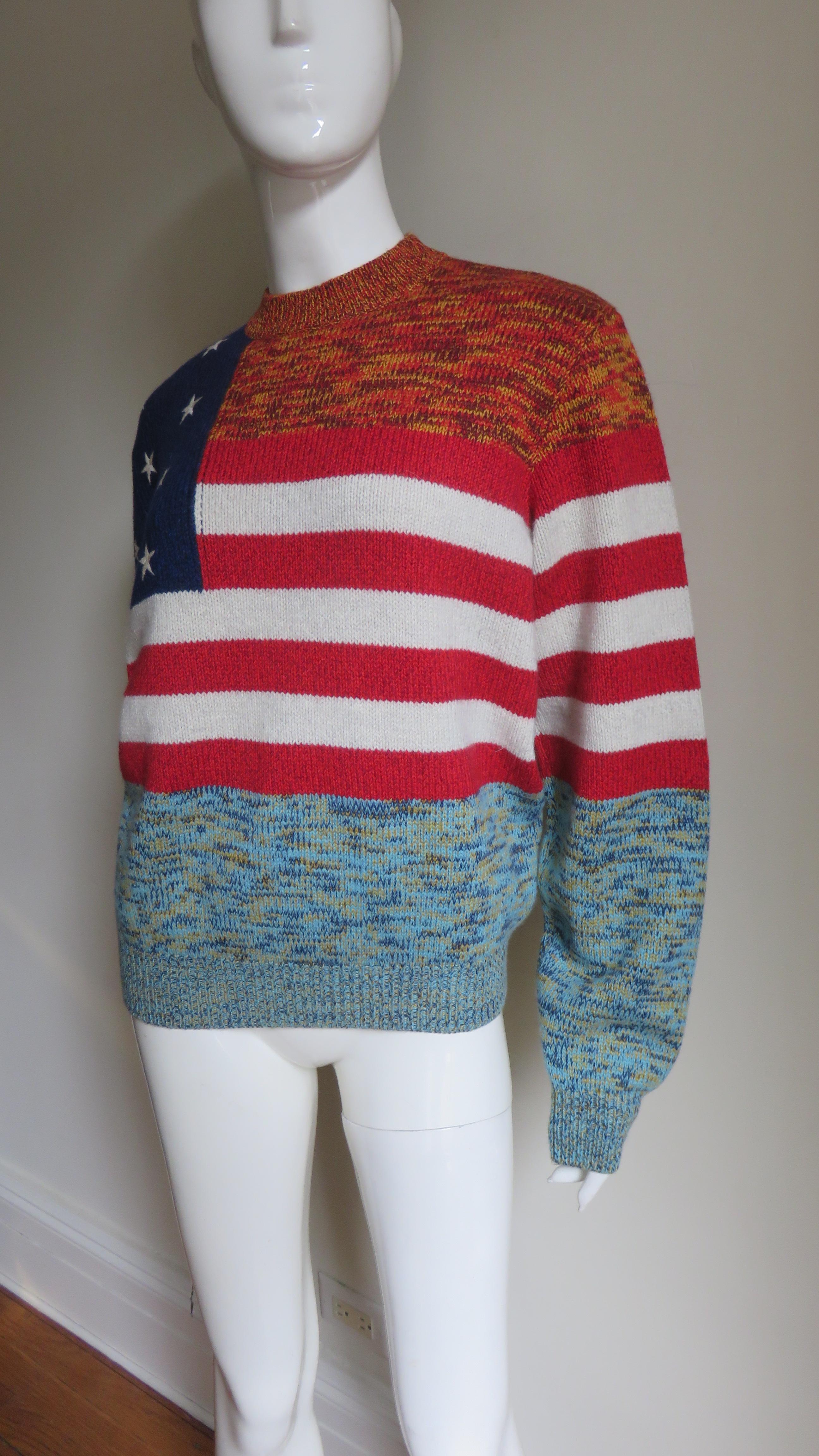 sweater with american flag