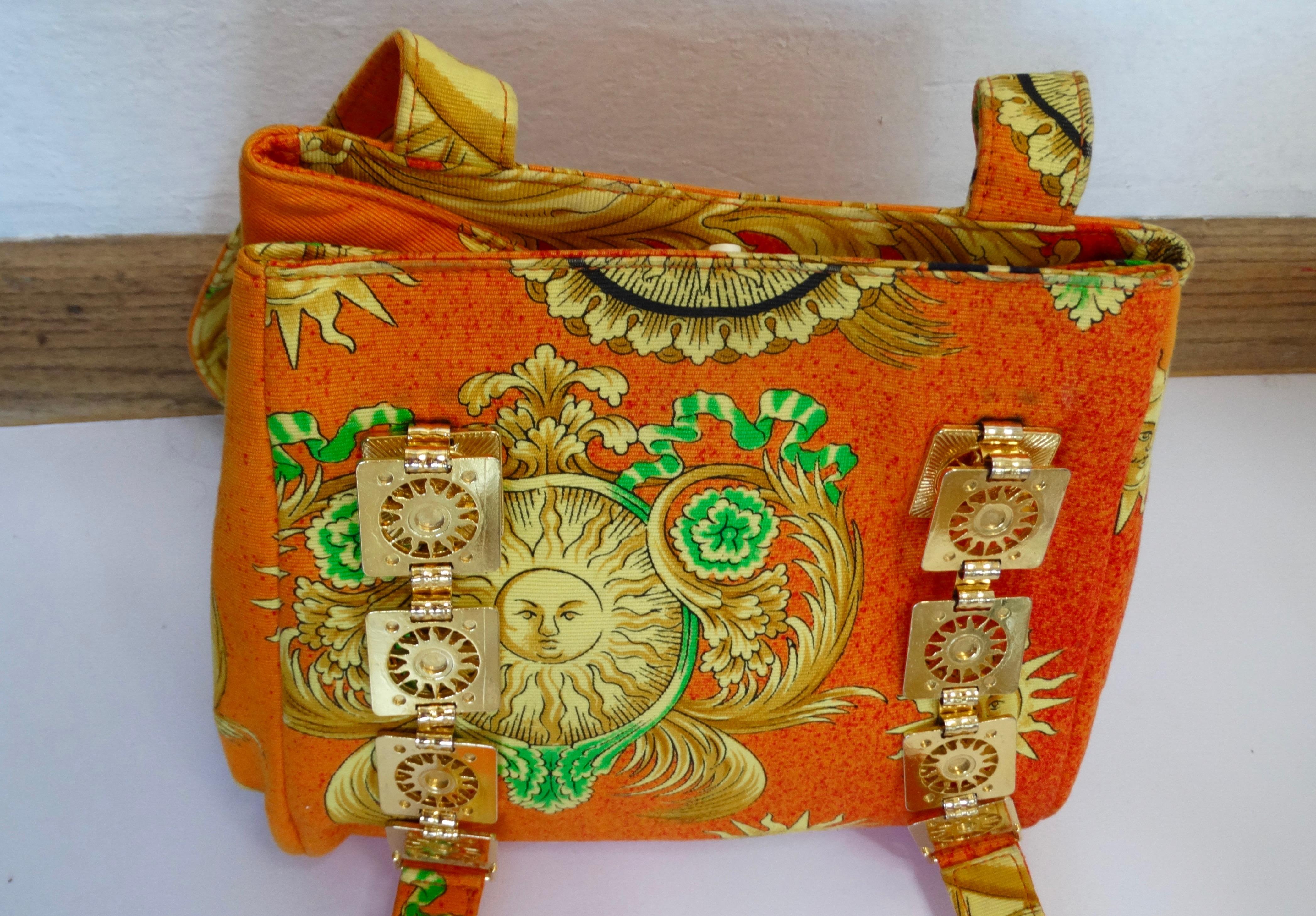 Gianni Versace Celestial Sun Shoulder Handbag 5