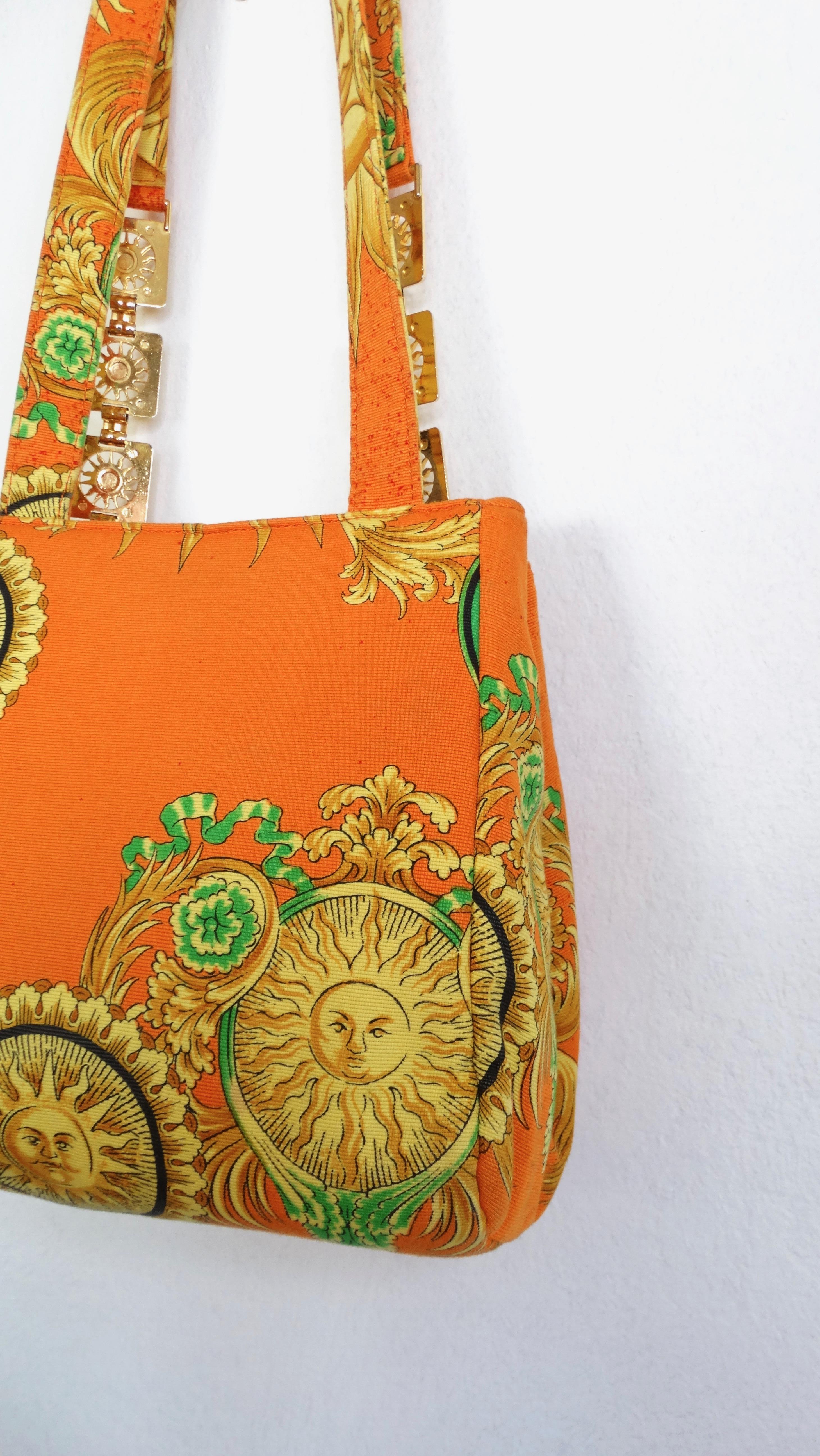 Gianni Versace Celestial Sun Shoulder Handbag In Good Condition In Scottsdale, AZ