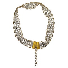 Vintage Gianni Versace chainmail and diamante belt c.1980's