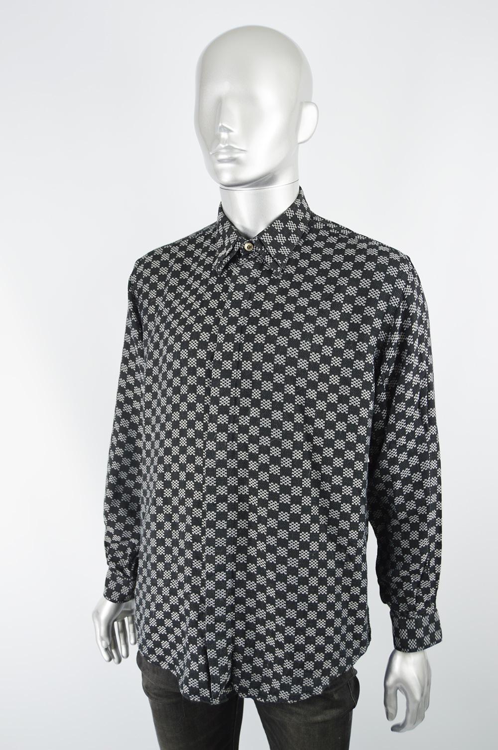 checkerboard shirt men