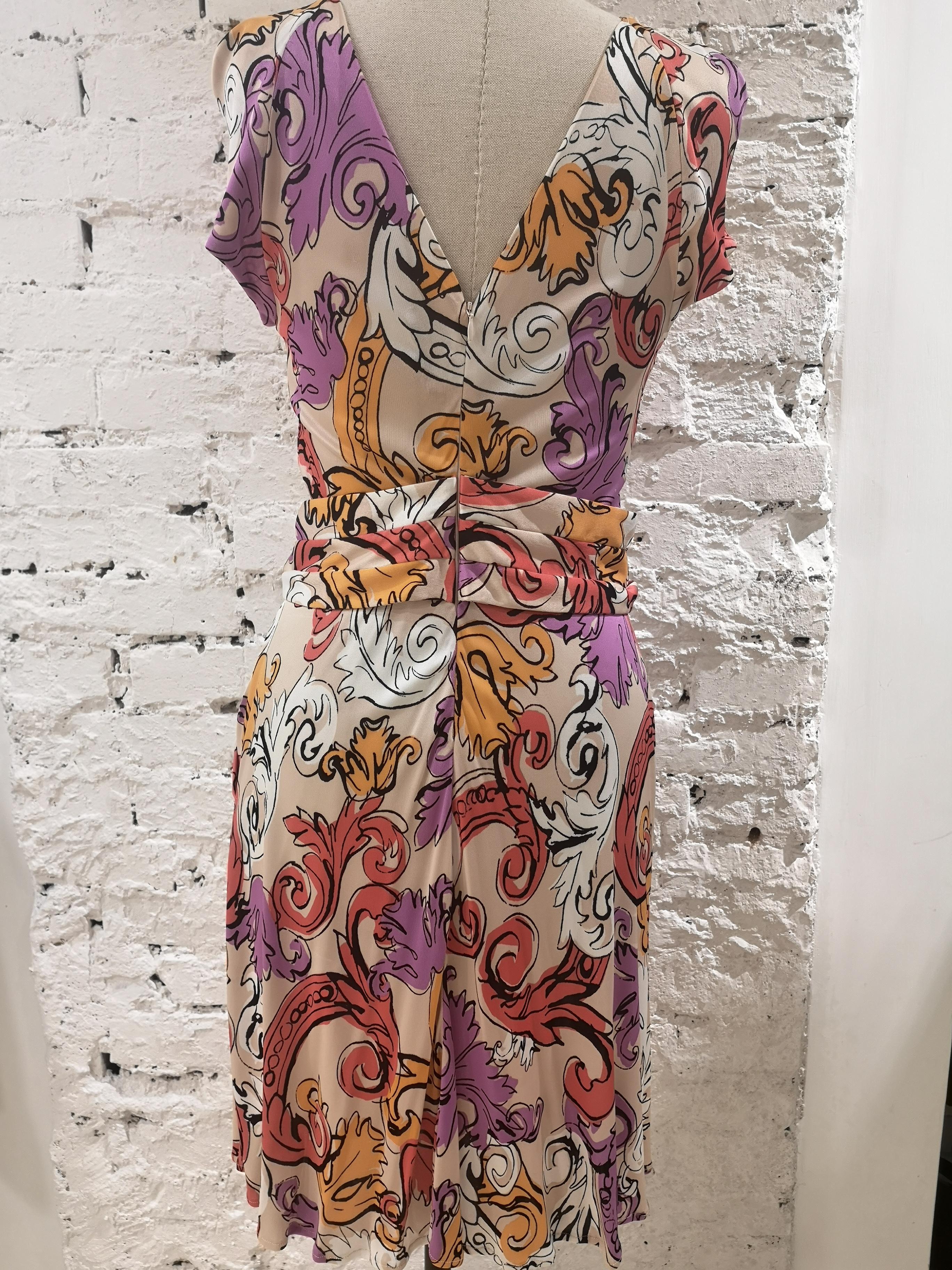 Robe en jersey multicolore de la collection Gianni Versace en vente 5