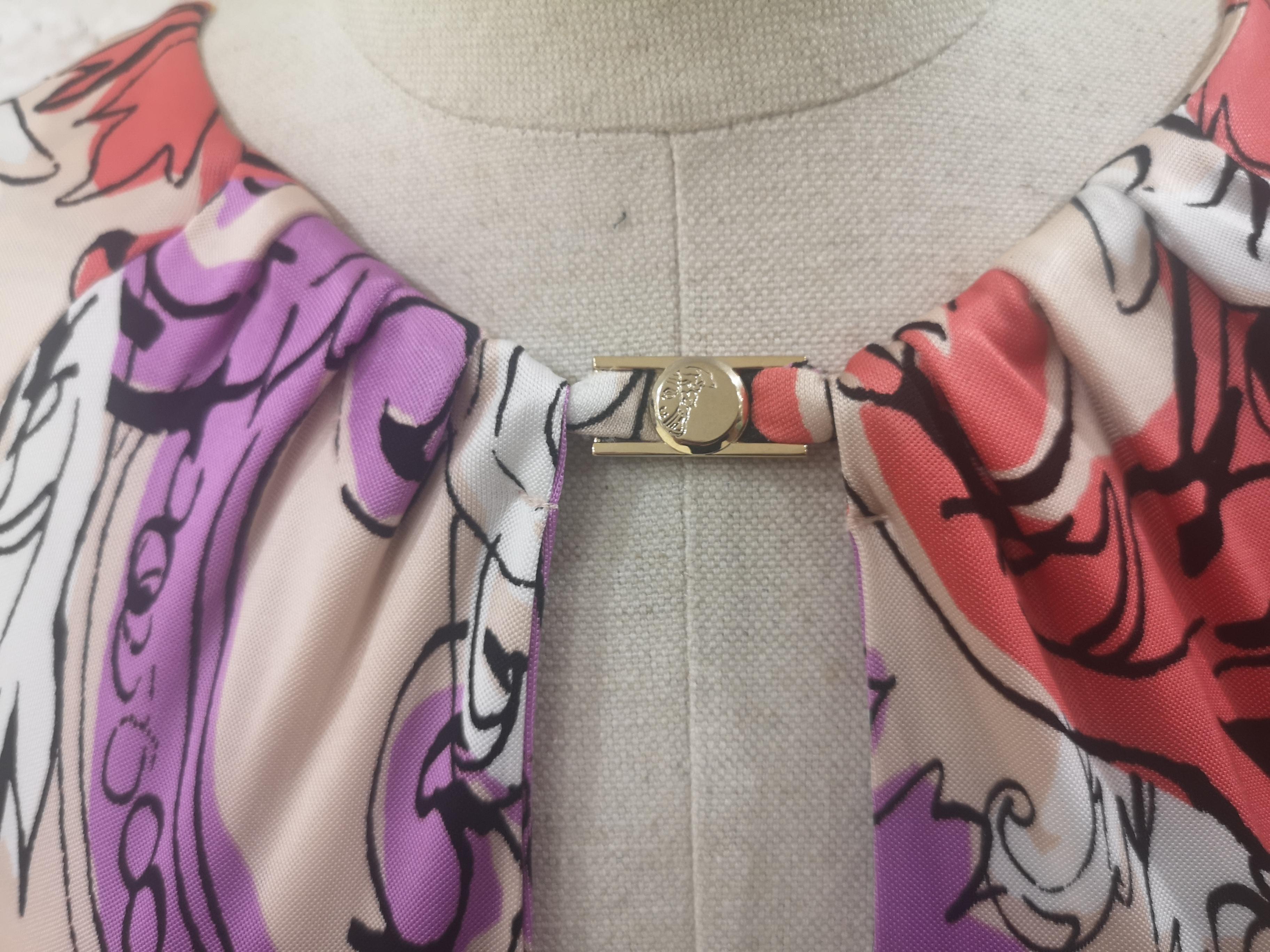 Robe en jersey multicolore de la collection Gianni Versace Bon état - En vente à Capri, IT
