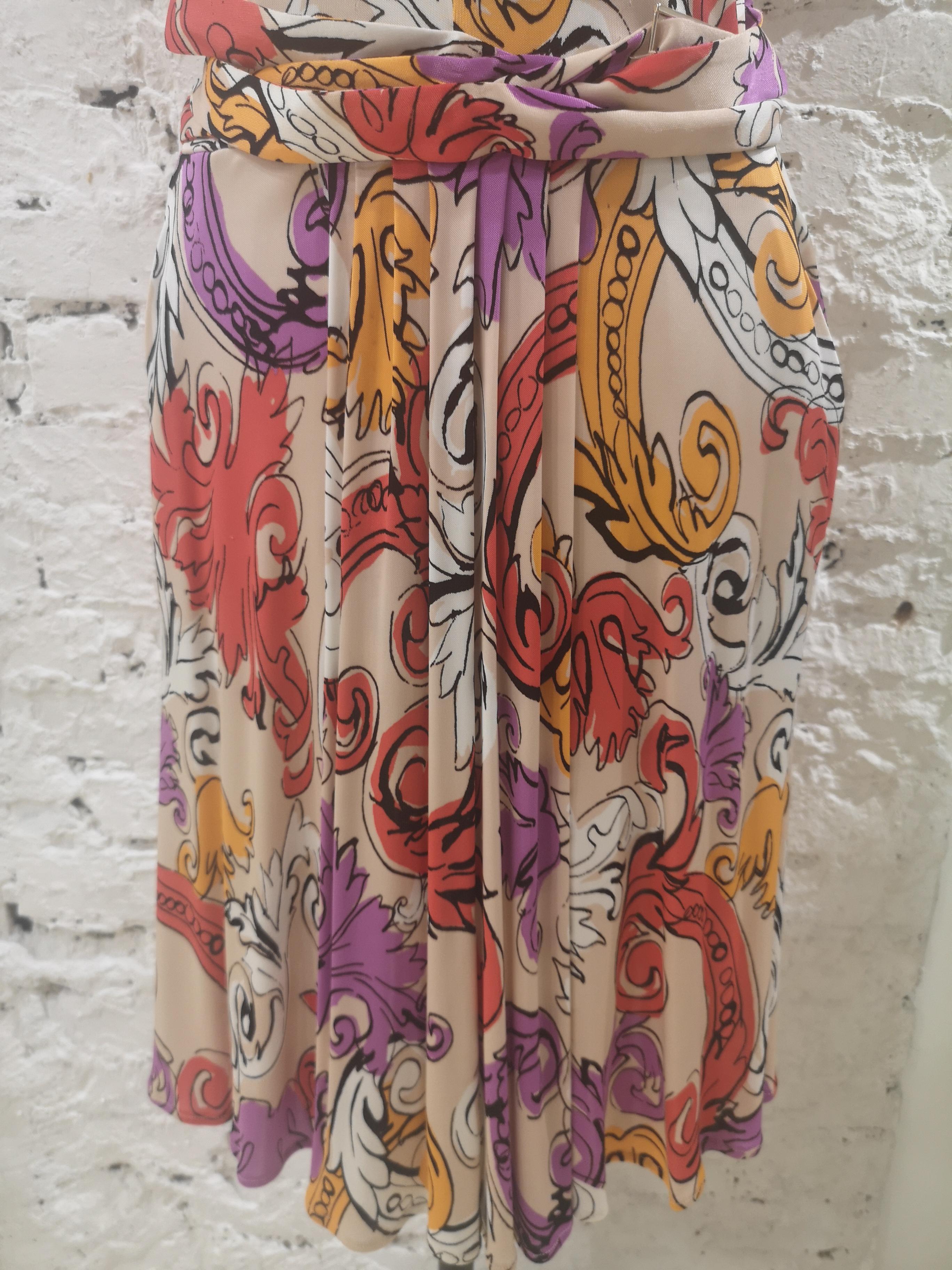Robe en jersey multicolore de la collection Gianni Versace en vente 2