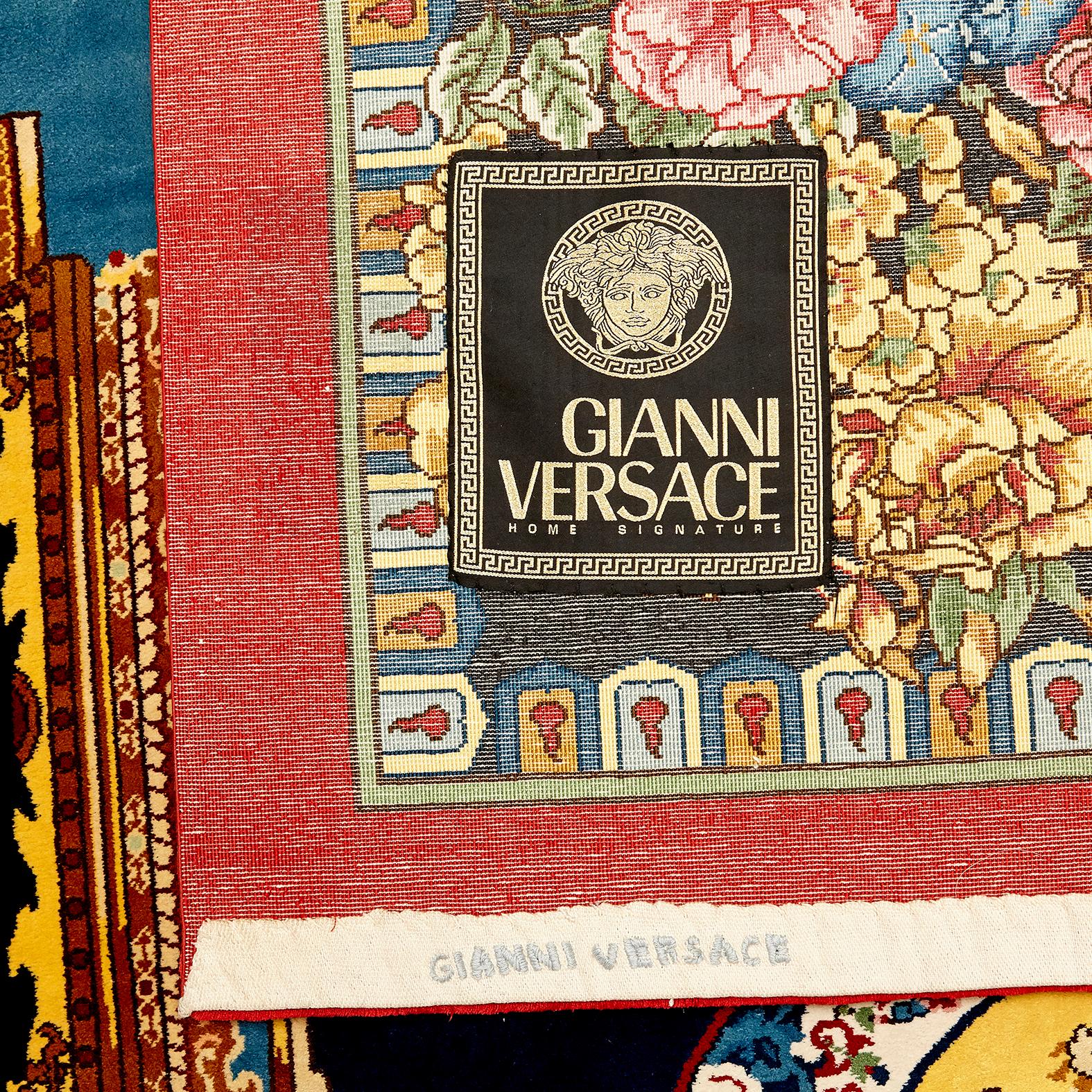 Gianni Versace Collection Rug Mandarin's Garden Silk, circa 1980 9