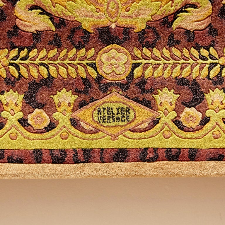 Gianni Versace Collection Rug Wild Barocco, Gold Leopard Gianni Versace Collection Rug Wild Barocco, Gold Leopard