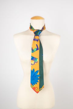 Gianni Versace Colored Silk Tie, 1990's