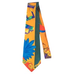 Gianni Versace Colored Silk Tie, 1990's