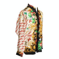 GIANNI VERSACE Corals silk shirt