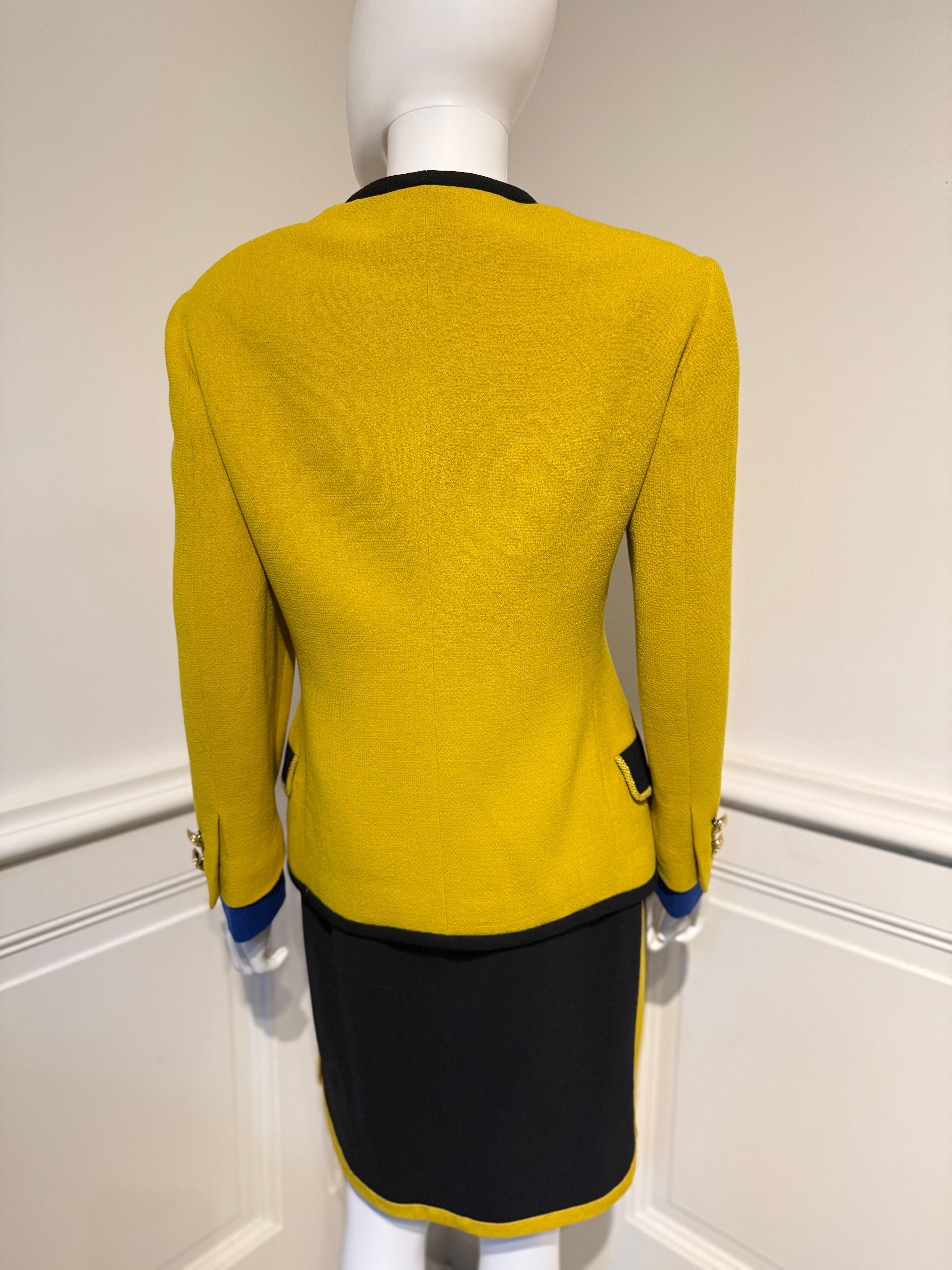 Gianni Versace Couture Automne/Hiver 1991/1992 iconique Runway jupe blazer tailleur en vente 7