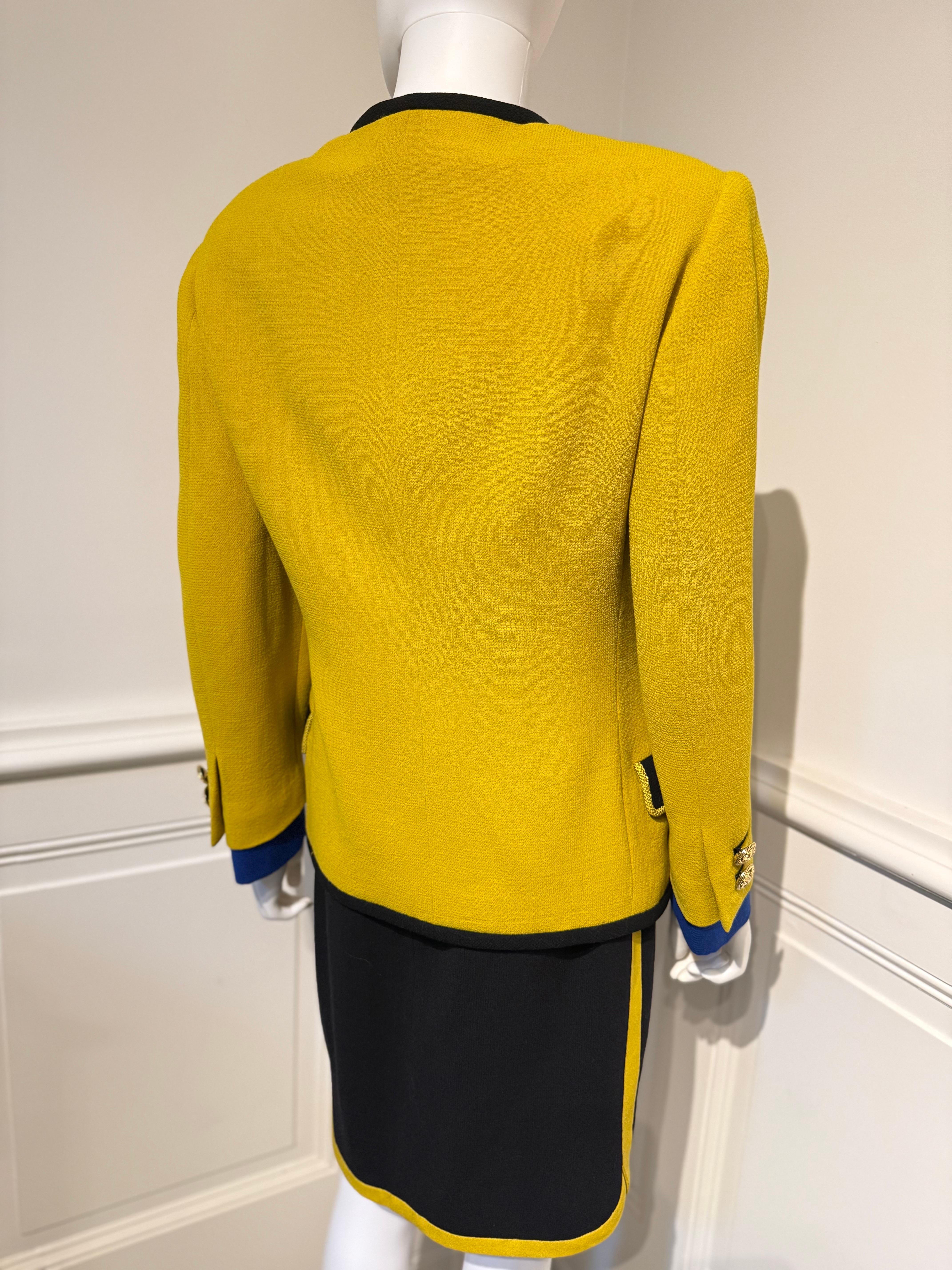 Gianni Versace Couture Automne/Hiver 1991/1992 iconique Runway jupe blazer tailleur en vente 8
