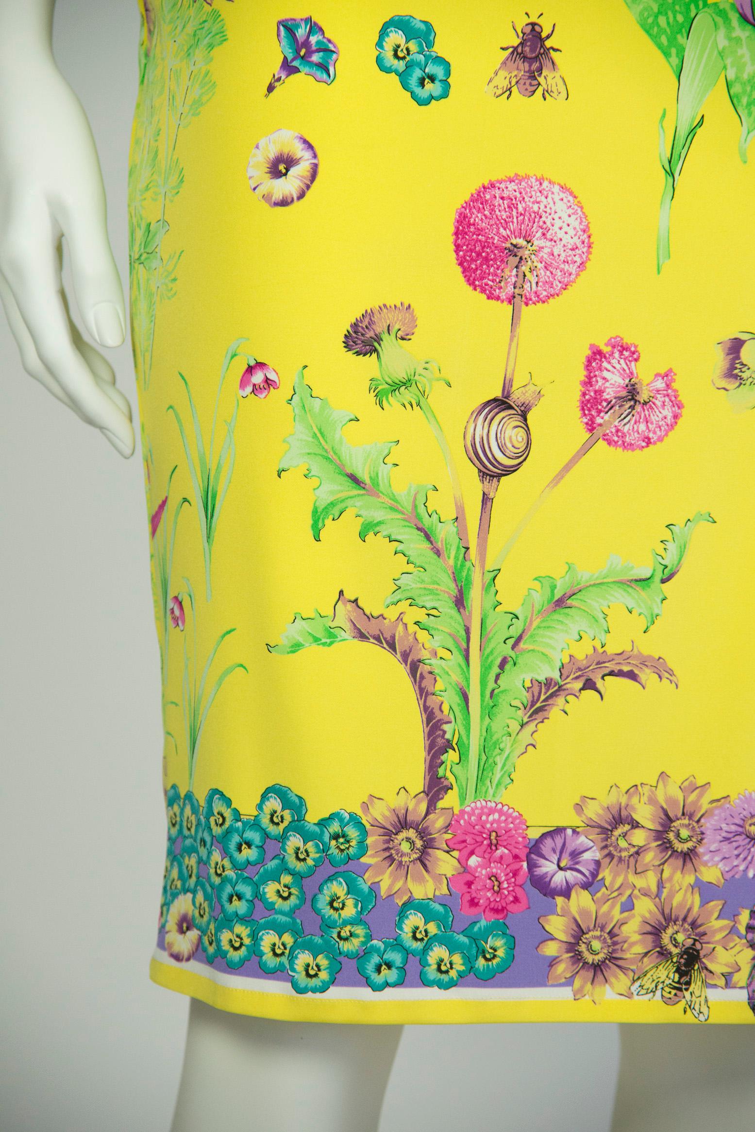 Gianni Versace Couture Printed Halterneck Dress, Circa 1995-1996 In Good Condition For Sale In Geneva, CH