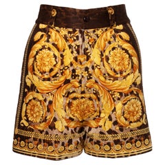 Retro Gianni Versace Couture, Barocco printed shorts