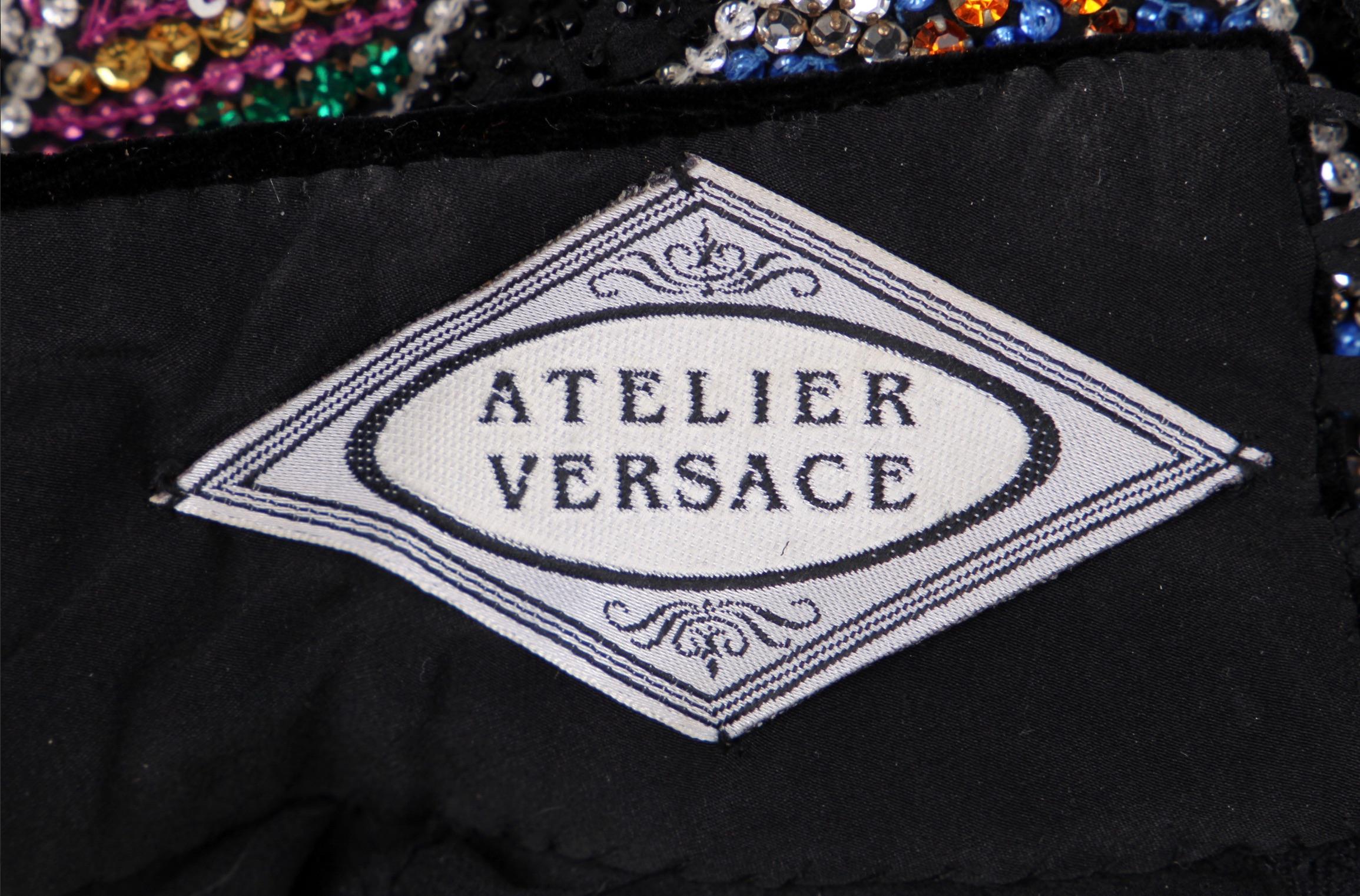 Gianni Versace: Perlenbesetztes Couture-Kleid „Java Forever“, Herbst-Winter 1989-90 im Angebot 2