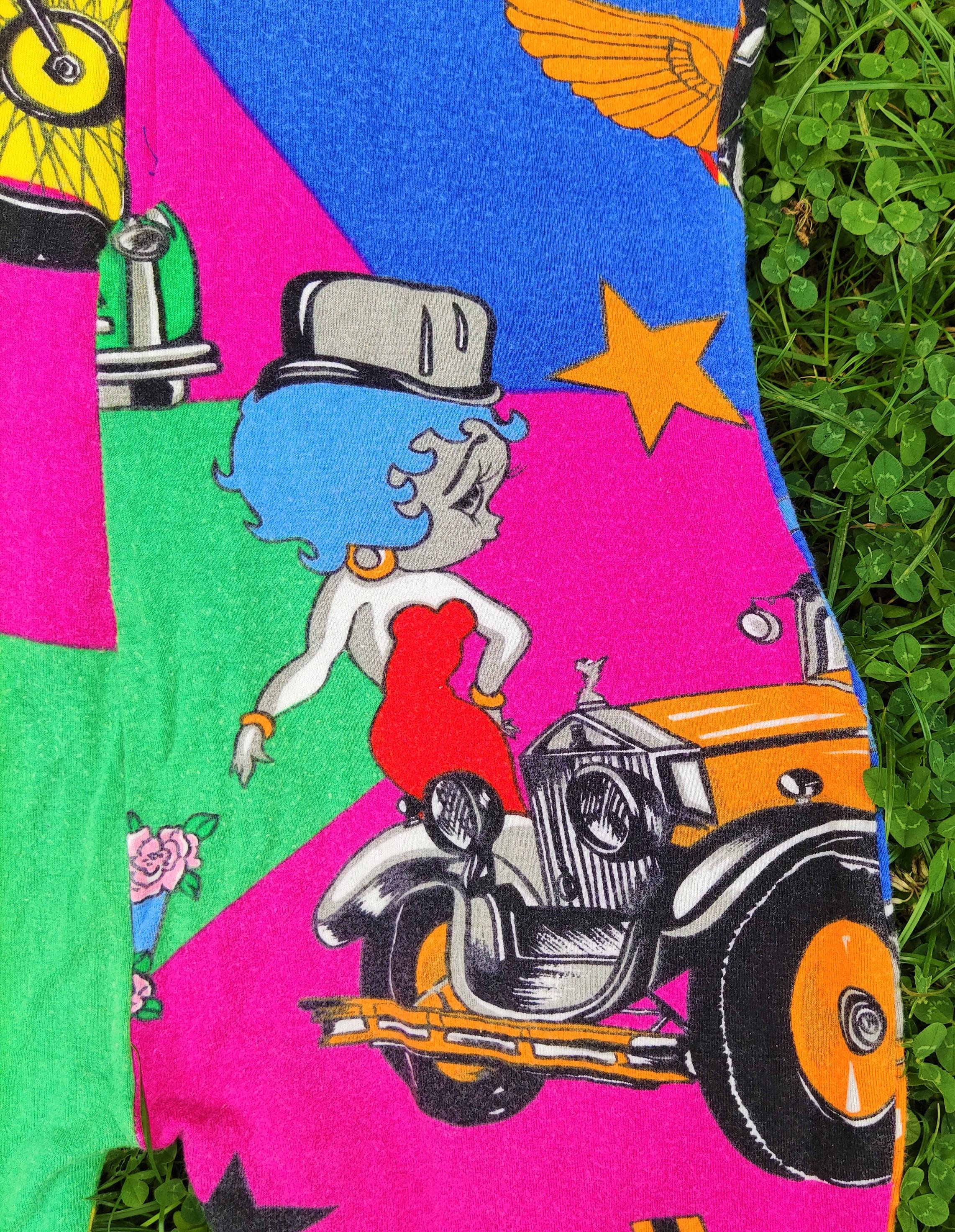 Gianni Versace Couture Betty Boop Cartoon Pop Art 90s Catsuit Jumpsuit Dress For Sale 6