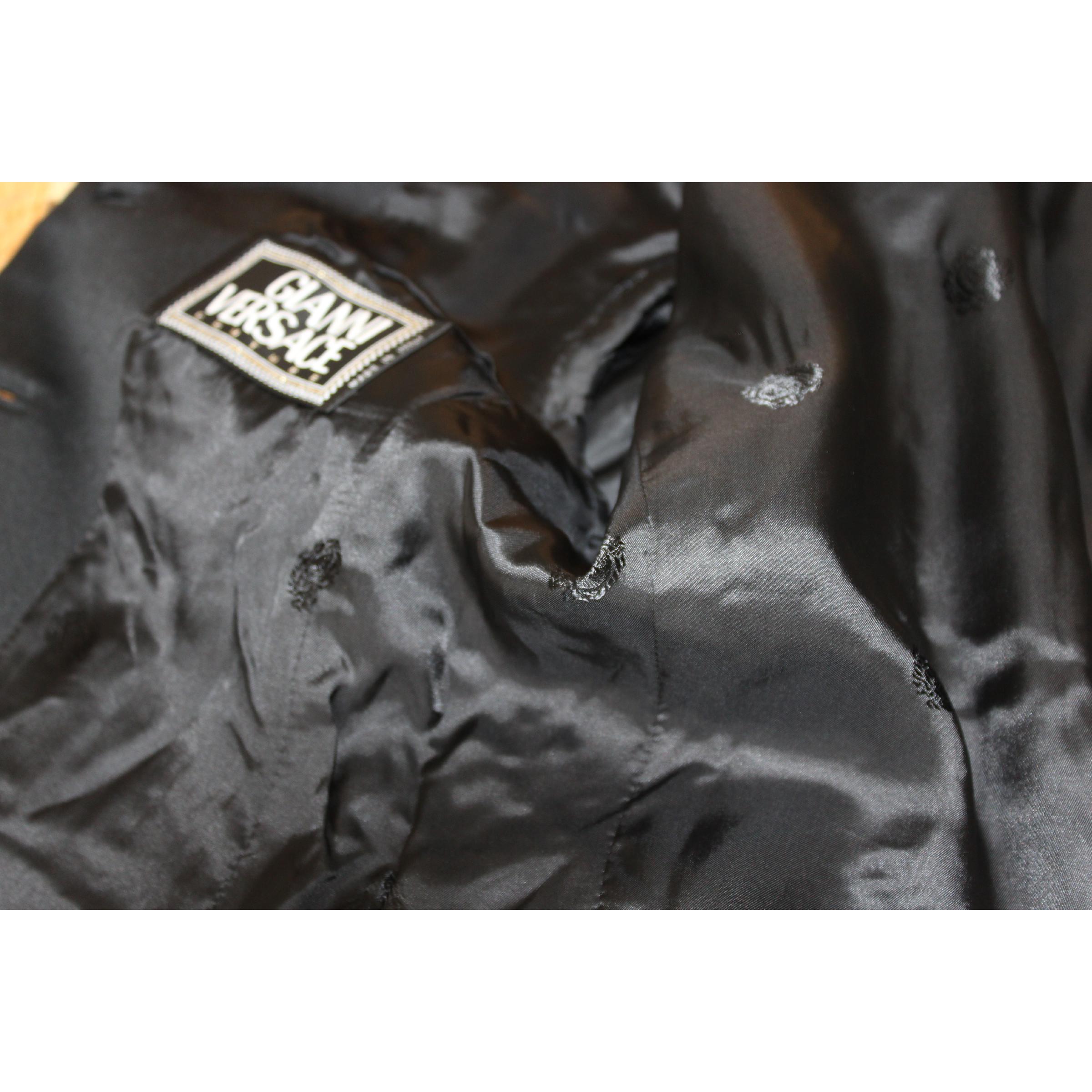 Gianni Versace Couture Black Wool Silk Slim Fit Jacket 1