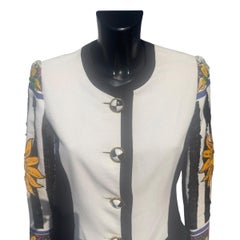 Gianni Versace Couture Baroque Sun Embroidered Blazer with Sequins 1990s