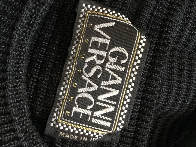 Gianni Versace Couture Bodycon Knit Skirt and Top Set Vintage