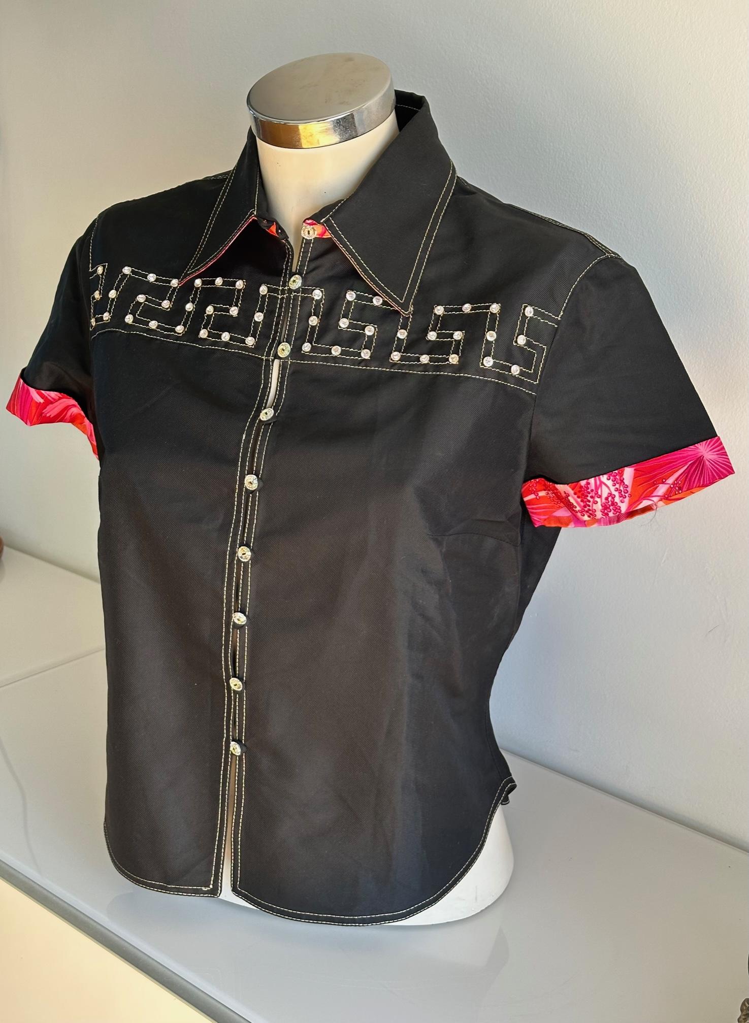 Gianni Versace Couture camicia vintage 2000 Pour femmes en vente